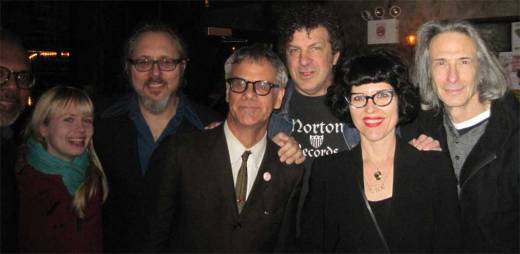 Gaylord Fields, One Mint Julep, Mr. Fine Wine, Phast Phreddie the Boogaloo Omnibus, Billy Miller, Lady Z and Lenny Kaye swing at the Mighty Hannibal Memorial Record Spin.