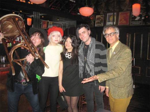 Josh Styles goofs with the Bubble & Squeak crew: Sophie Thunder, Pixie 007, Jeremy Bastard and Phast Phreddie the Boogaloo Omnibus.