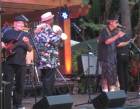 Tony from The Martini Kings and Paul from Phast 'n' Bulbous supply bop for King Kukulele at Tiki Oasis!
