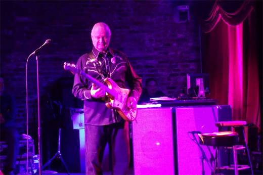 Dick Dale, the King of the Surf Guitar, displays incendiary riffs at the Brooklyn Bowl.