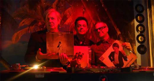 Peter Zaremba, Carlos Grasso and Phast Phreddie the Boogaloo Omnibus swing at the Third Copycat Cover Song Night Tribute to Nuggets!