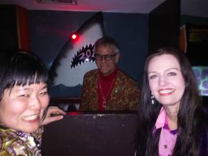 Yana Lil-Jerk and Nancy "Jeannie" Gardner swing as Phast Phreddie the Boogaloo Omnibus spins a boss record at LIMBO!