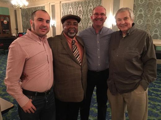 Julio Apollo XII, Howard Washington of The Trenells, David Raistrick and Dennis Brennan of The Intentions swing at the Keystone State Soul Weekender.